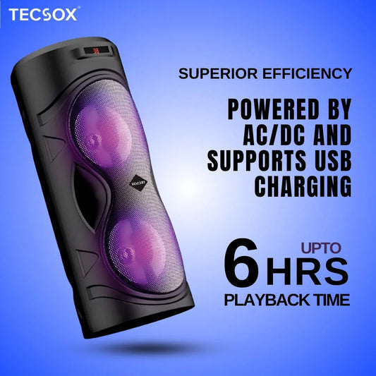 Shoptzy Rockstar Speaker | High-Power 40W Audio with Enhanced Bass