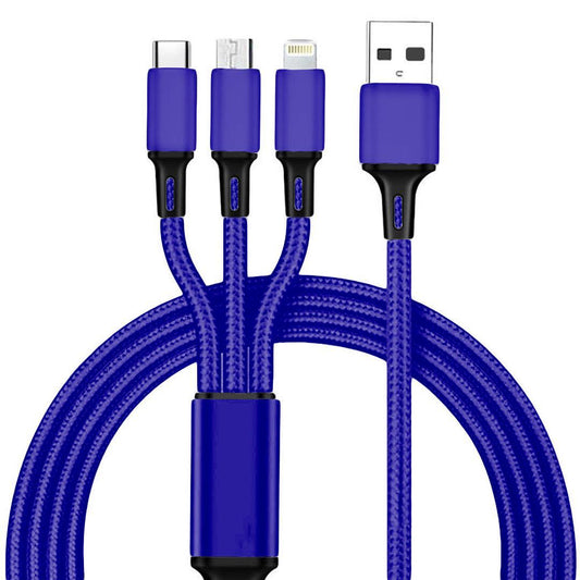 Order TecSox 3in1 Braided Cable Online | Support All Devices - TecSox