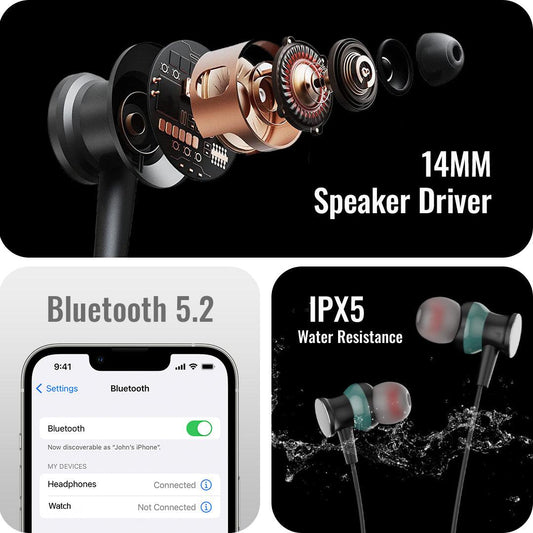 Order TecSox Roar Neckband with 14mm Sound Driver Inside - TecSox