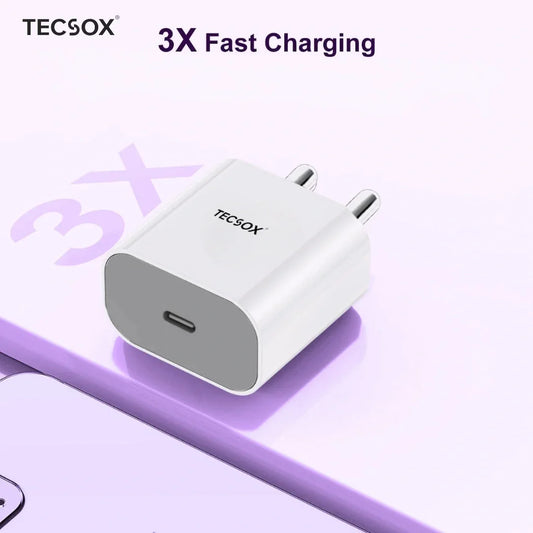 Shoptzy 30W PD Fast Charger | Quick Charging & High-Speed Data Transfer