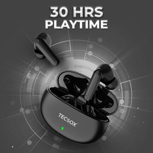 TecSox Fire TWS Bluetooth Earphones | IPX Water Resistance - TecSox