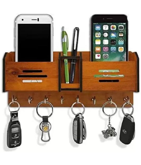 Shoptzy Wall-Mounted Mobile Holder & Pen Stand for All Smartphones