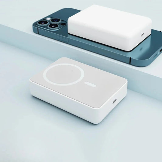 Shoptzy 5000mAh MagSafe Wireless Power Bank | Compact & Pocket-Friendly | Li-Polymer