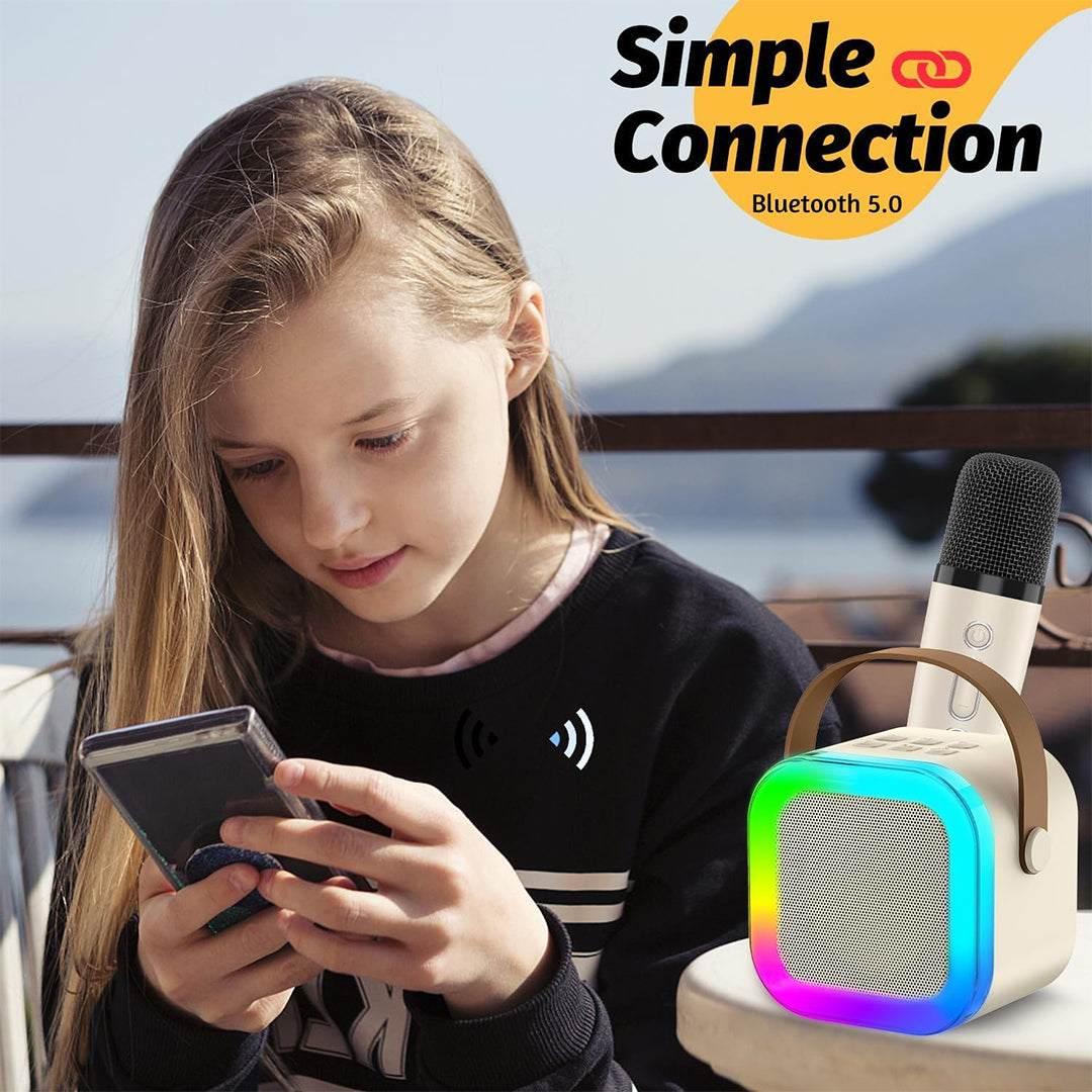 Order Karaoke Mic with Speaker & Voice Changing Option - TecSox