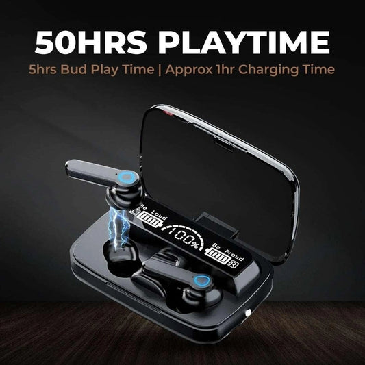 Shoptzy Max19 Wireless Earbuds – Power Bank Case & Torch