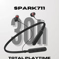 Shoptzy Spark711 Neckband Earphones | ENC Mic | 30Hr Playback | Water-Resistant IPX 4