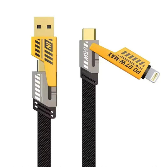 Order 4In1 6 Amp Cable | 65W Fast Charging and Data Transfer - TecSox