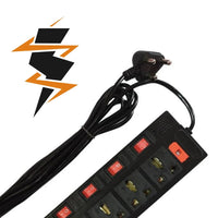 Shoptzy 6-Socket Extension Board | 2.7 Meter Long Cord | Budget Friendly
