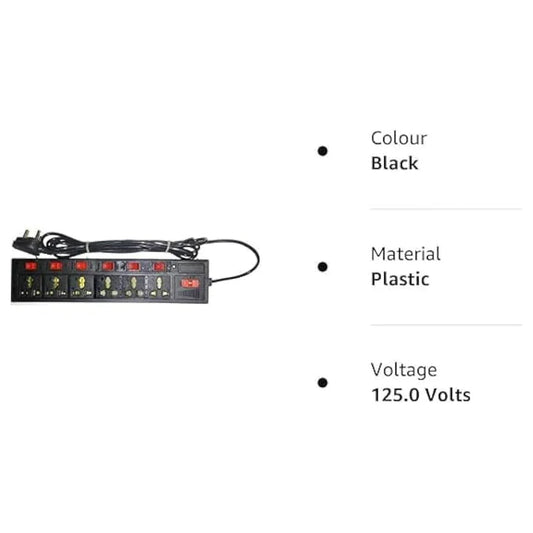 Shoptzy 6-Socket Extension Board | 2.7 Meter Long Cord | Budget Friendly