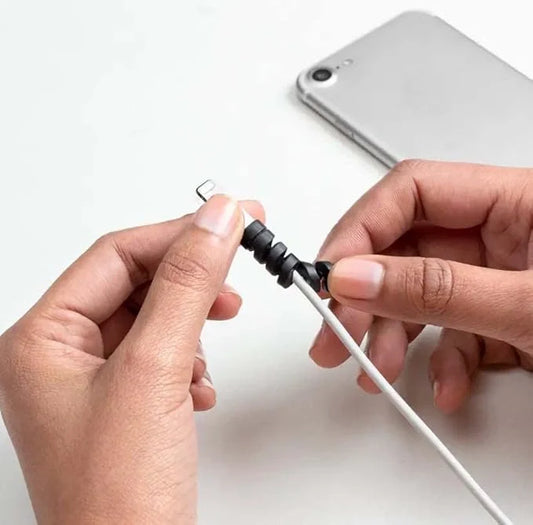 Shoptzy Spiral Cable Charger Protector | Compatible with All Types of Cables