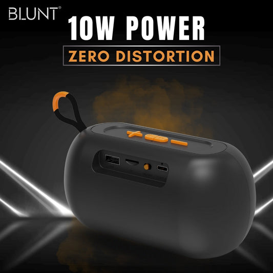 BLUNT SOUNDWAVE L4 – 10W Bluetooth Speaker with 8H Playtime, TWS, FM & SD Support