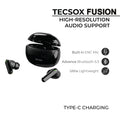 Buy Shoptzy Fusion Wireless Earbuds Featuring Active Noise Cancellation | Online 4
