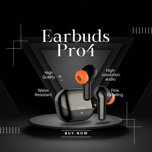 Buy TecSox Pro 4 Wireless Earbud With Comfortable Fit - TecSox