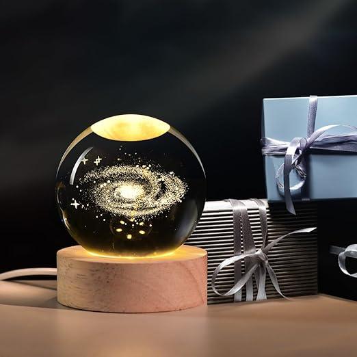 Buy Shoptzy 3D Galaxy Crystal Ball with LED Stand