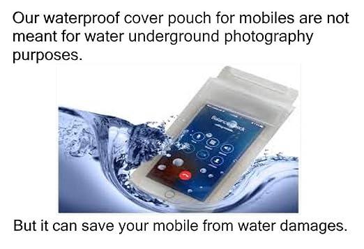 Buy Shoptzy Waterproof PVC Transparent Mobile Protection Pouch – Pack of 2