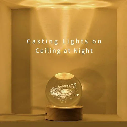 Buy Shoptzy 3D Galaxy Crystal Ball with LED Stand