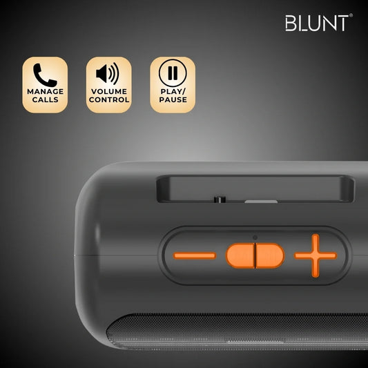 BLUNT SOUNDWAVE S4 - 10W Portable Bluetooth Speaker with TWS, FM, SD Card & Volume Control
