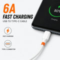 6Amp USB to Type-C Cable for Fast Charging 9