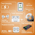 Buy Shoptzy TecPod Max White Bluetooth Earbuds | Powerful Deep Bass | 30-Hour Playback 9