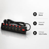 Shoptzy 6-Socket Extension Board | 2.7 Meter Long Cord | Budget Friendly