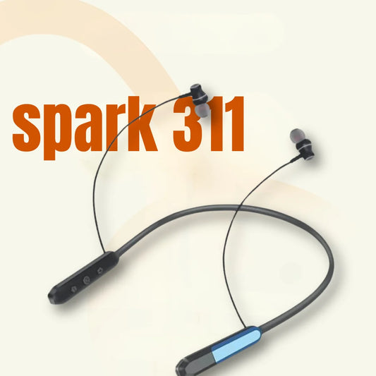 Shoptzy Spark311 Wireless Neckband | ENC for Clear Calls | 30 Hours Battery | IPX Rated